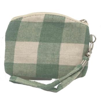 Preview: Handtasche Patchwork Kosmetiktasche Geldbörse grün